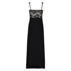 Langes Slipdress, Modal Lace 11 Langes Slipdress, Modal Lace -Mode Dessous Geschäft 153791 6