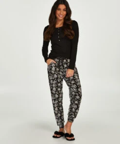 Langarm-Pyjamatop -Mode Dessous Geschäft 161442 3