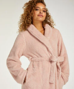 Fleece-Bademantel Lang -Mode Dessous Geschäft 185722 2