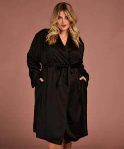 Bademantel Satin Fleece -Mode Dessous Geschäft 186788 12