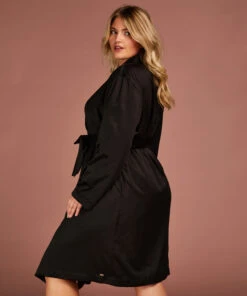 Bademantel Satin Fleece -Mode Dessous Geschäft 186788 13