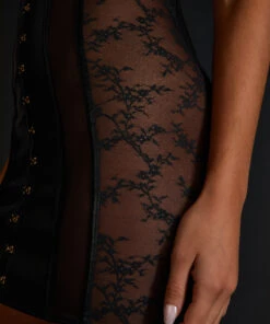 Slipdress Aus Kunstleder -Mode Dessous Geschäft 200425 2