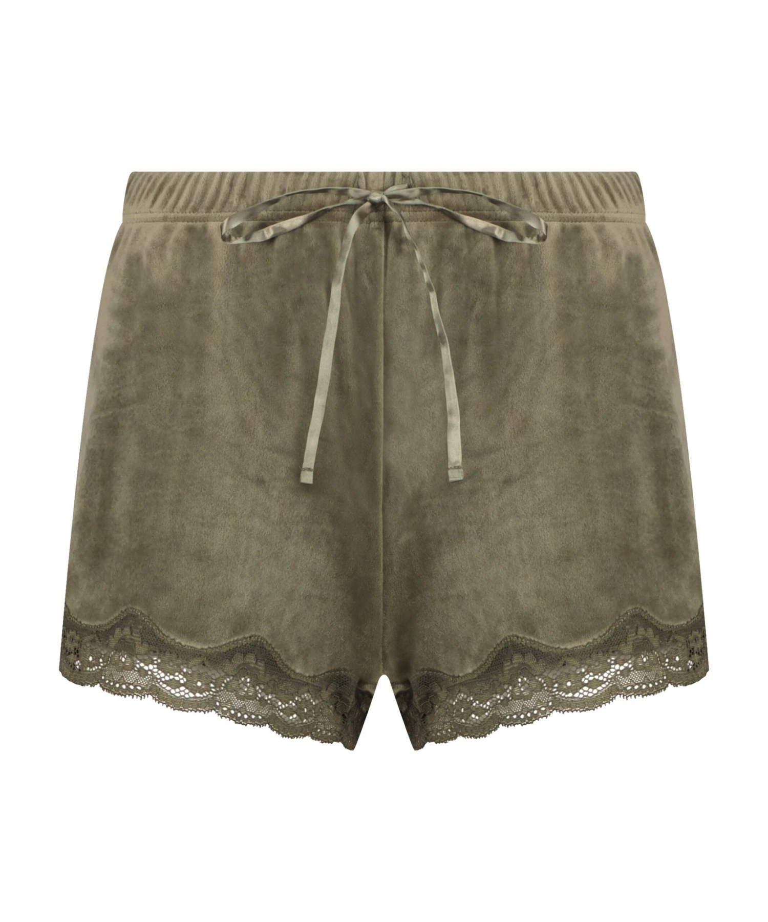 Shorts Aus Velours Mit Spitze 6 Shorts Aus Velours Mit Spitze – Bild 4