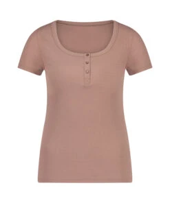 Kurzärmeliges Pyjama-Top Henley 12 Kurzärmeliges Pyjama-Top Henley -Mode Dessous Geschäft 201711 5