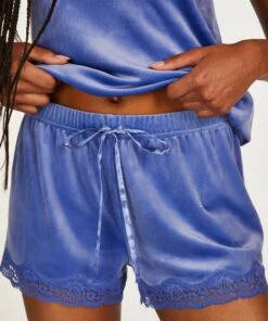Shorts Aus Velours Mit Spitze 8 Shorts Aus Velours Mit Spitze -Mode Dessous Geschäft 201765 2