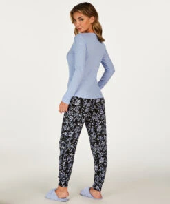 Langarm-Pyjamatop -Mode Dessous Geschäft 201768 4