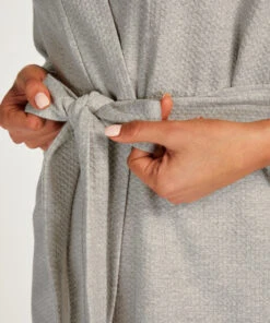 Kurzer Jacquard-Bademantel -Mode Dessous Geschäft 201792 2