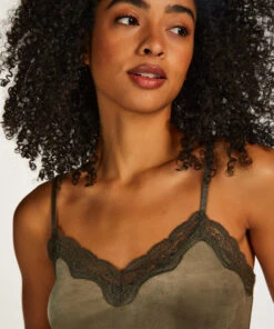 Cami Velours Spitze -Mode Dessous Geschäft 201794 2
