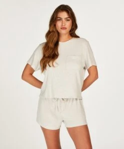 Top Mit Kurzen Ärmeln Rib -Mode Dessous Geschäft 201795 3 2