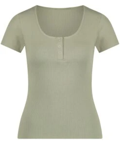 Kurzärmeliges Pyjama-Top Henley 12 Kurzärmeliges Pyjama-Top Henley -Mode Dessous Geschäft 201797 5 1