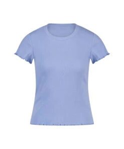 Kurzarm-Top, Rib V-Neck -Mode Dessous Geschäft 201809 5