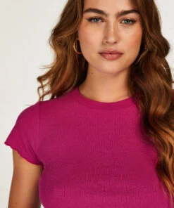 Shirt Mit Kurzen Ärmeln Rib 9 Shirt Mit Kurzen Ärmeln Rib -Mode Dessous Geschäft 201812 2