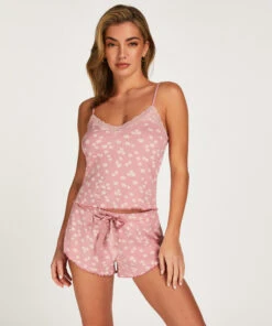 Top Cami Rib Lace Contrast -Mode Dessous Geschäft 202341 3