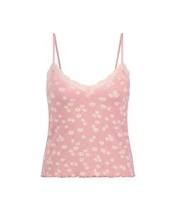 Top Cami Rib Lace Contrast -Mode Dessous Geschäft 202341 5 1