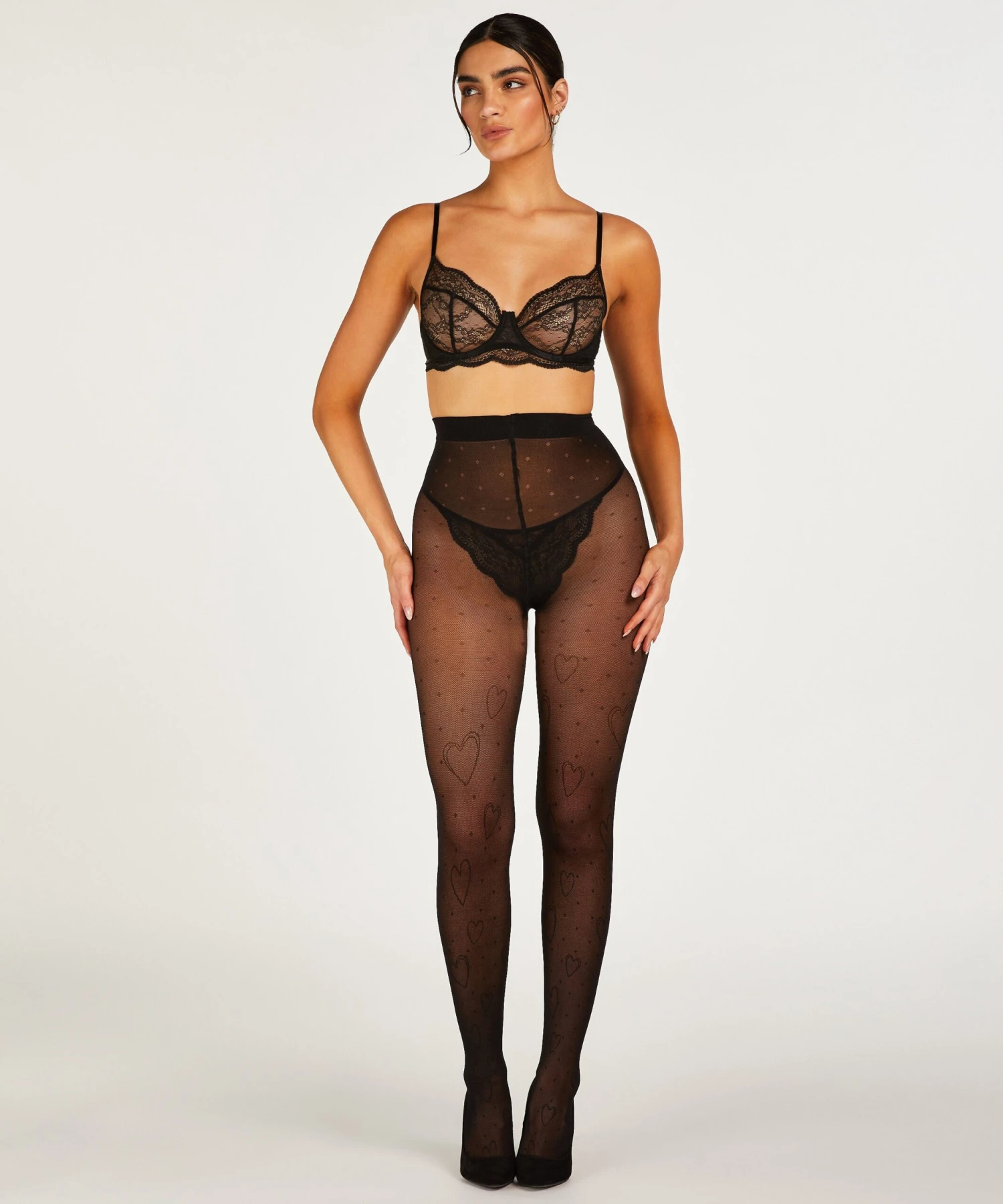 Herz-Strumpfhosen 15 Denier 3 Herz-Strumpfhosen 15 Denier